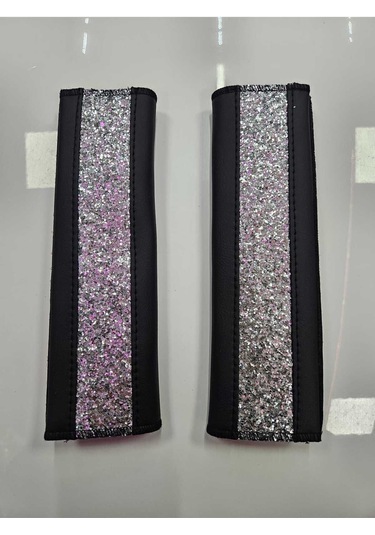 Gümüş Pullu Deri Kemer Konforu 2 Adet