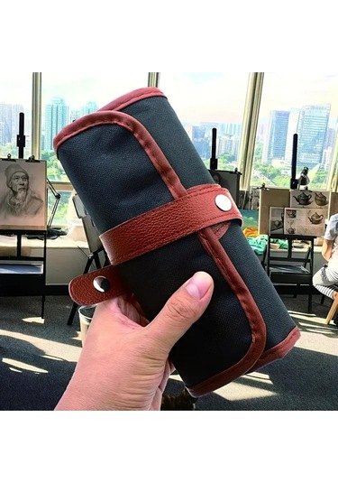 Kara Kalem Çizim Seti, Eskiz Kalem Seti, Dereceli Kalem Set, Kömür Kalem, Kalemlikli-25 Parça