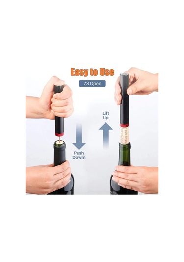 Liangmei Yeni Hava Basıncı Pompası Şarap Şişe Açacağı Ahşap