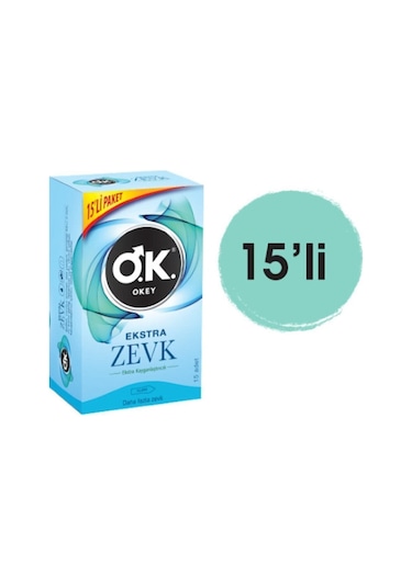 Okey Ekstra Zevk Prezervatif 15'li