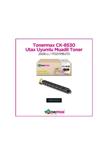 Utax Ck-8530 Uyumlu Toner Sarı / 2508 Ci / 1t02ypaut0