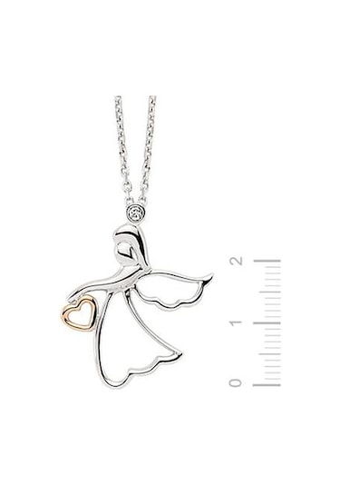 Pırlanta Kalbimin Meleği Kolye Gmy029