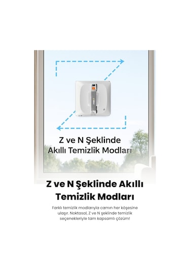 Mieco WA9 Pro Çift Yönlü Su Püskürtmeli Cam Temizleme Robotu (Kumandalı)