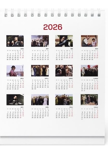 Keskin Color 600136 Masa Takvimi Kare Atatürk 2026