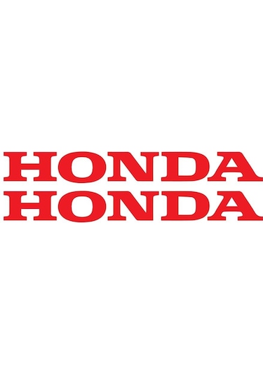 27 Cm Honda Yazılı Mini Sticker Etiket Modeli