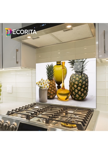 Decorita Cam Ocak Arkası Koruyucu | Otantik Dekor | 49,5cm x 76cm