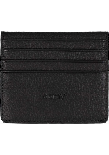Damy Hakiki Deri Unisex Kartlık 512mg - Siyah