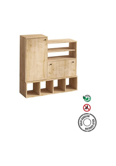 Decormet Wess Ayakkabılık Safir Meşe -dec-20077 Çok Renkli