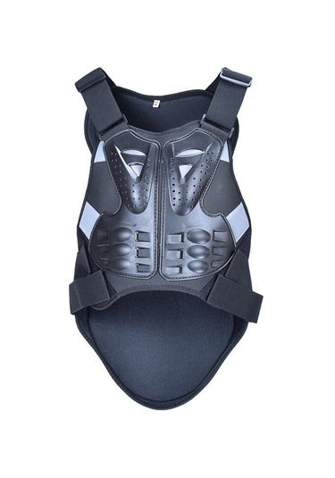 Hayalet Yarış Gh-hjy08 Motosiklet Zırh Yelek Göğüs Koruyucu Sürme Sert Kabuk Giysiler, Boyut: L Siyah