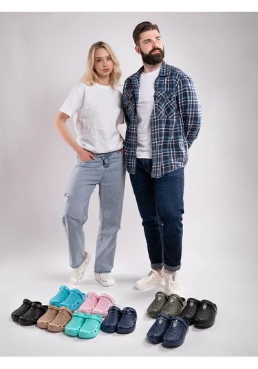 Optımoll Kapalı Terlik Sabolar Kauçuk Plaj Terlikleri 397349142 Açık Mavi