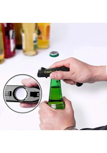 Liangmei Taşınabilir Kapak Tabancası Yaratıcı Uçan Kap Ahşap