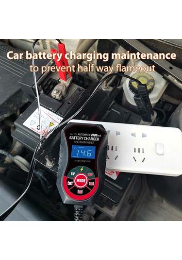 Konesam Akıllı Hızlı Şarj Ve Onarım Özellikli 12v 2a Araç Akü Şarj Cihazı - Lcd Ekranlı, Kurşun Asit Bataryalar İçin