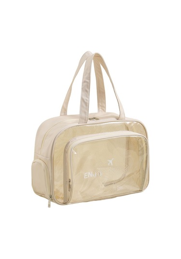 Konesam Gri Pvc Su Geçirmez Seyahat Organizer - Islak Ve Kuru Bölmeli, Büyük Kapasiteli, Ayakkabı Bölmeli Makyaj Ve Tuvalet Malzemeleri Çantası