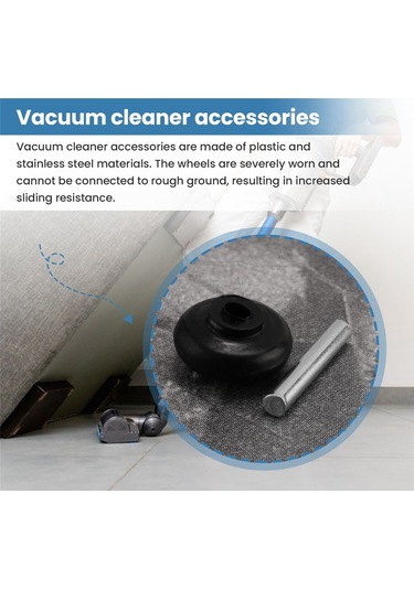 Sointeresting  Elektrikli Süpürge Powerhead'leri İçin 3x Akslar Ve Silindirler Motorlu Başlıklar Küçük Şaft Tekerlekleri Yedek