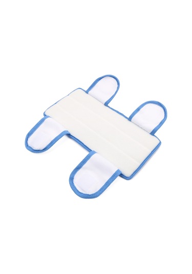 Youmex Mikrofiber Zemin Temizleme Mop Kefesi - Bağcıklı Küçük Mop Ucu Değiştirme Parçası - Mavi 2 Adet