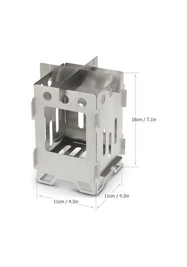 Reedark Çelik Gövde Çalışır, Kolay Taşınır, Çıkıntı Açık, Orman Yangınları, Kamp, Piknik İçin Katlanabilir Odun Ocağı Çok Renkli