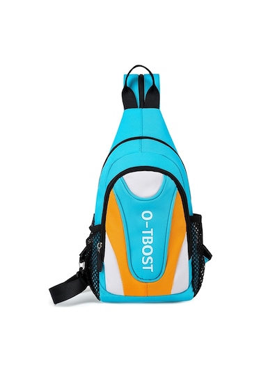 O-tbost Outdoor Casual Çok Fonksiyonlu Crossbody Sırt Çantası Gök Mavisi Ve Sarı