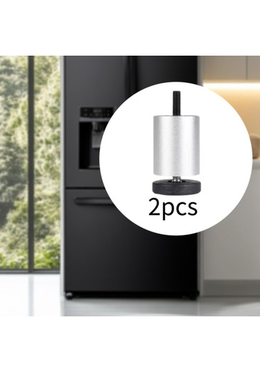 Suntek 2x Ayarlanabilir Mobilya Bacakları 8cm-gümüş Gümüş