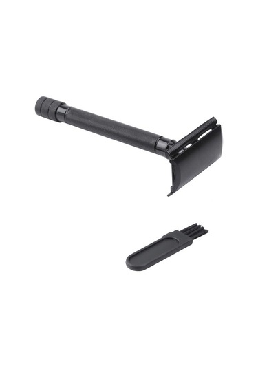 Joyhub 2x Çift Kenarlı Uzun Saplı Emniyetli Jilet - Siyah Manuel Tıraş Makinesi Siyah Tıraş Makinesi Yedek Başlığı Vw5nqe