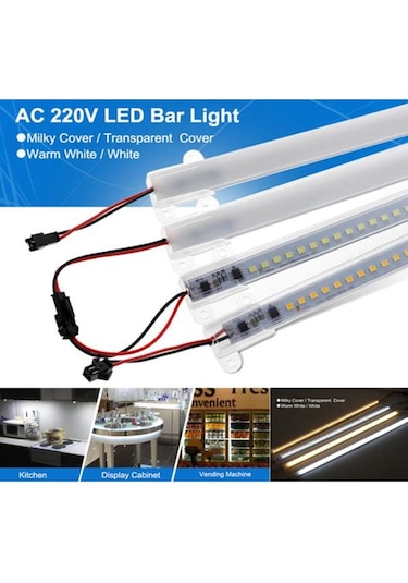 220 Volt 4014 Çubuk Led 50 CM Kasalı Dim Edilebilir Bar Led 220v