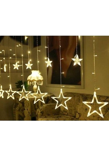 Tongxida 220v Ab Fişi Led Yıldız Işığı Noel Işıkları İç/dış Dekoratif Aşk Perdeleri Lambası Tatil Düğün Aydınlatması İçin Sıca Sıcak Beyaz