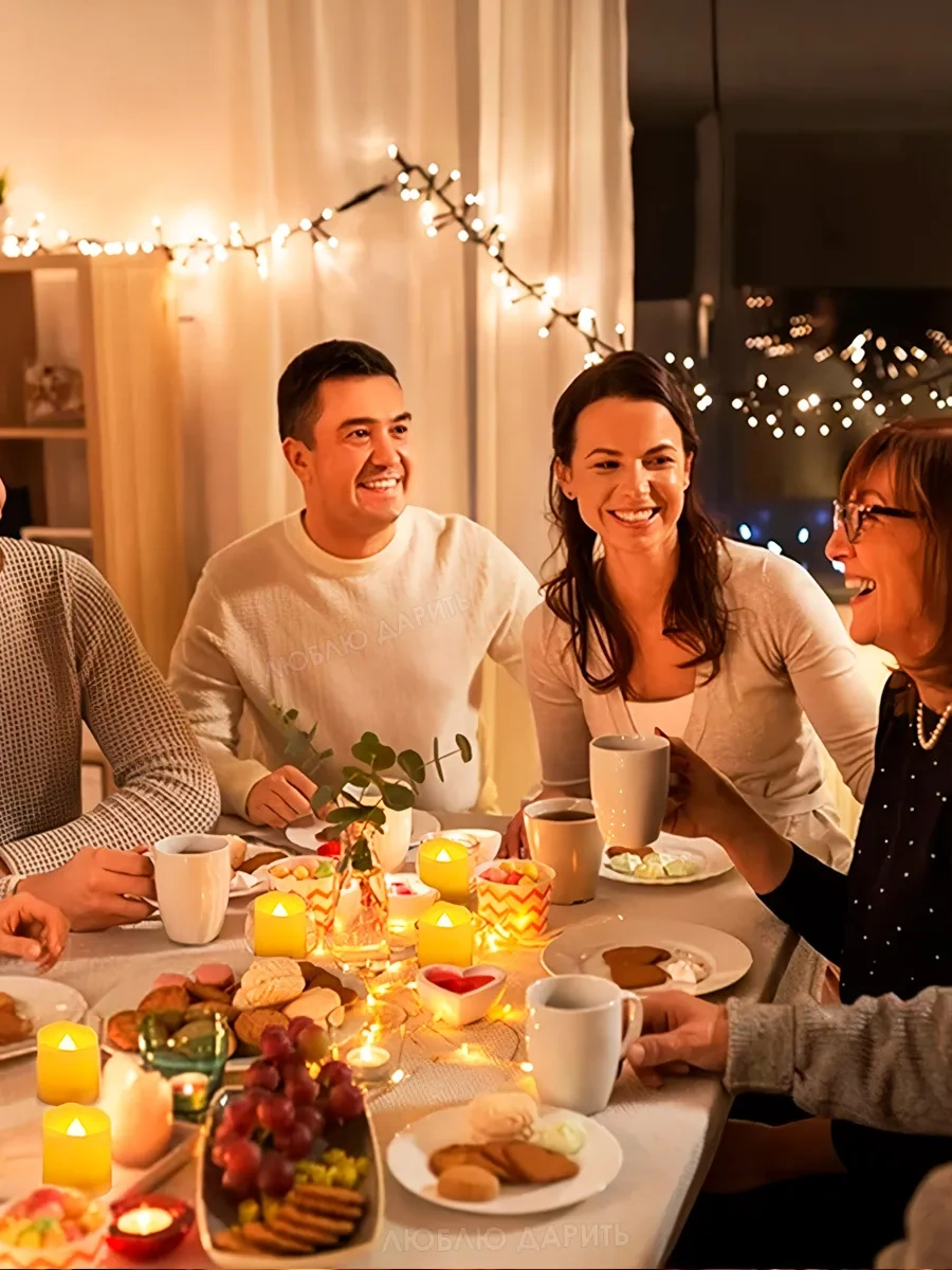 Lublu Darit' Led Mum Seti 24 Adet, Bataryalı Yanıp Sönen 484371689 Bej Açık