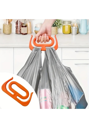 2 Adet Poşet Taşıma Aparatı Çok Amaçlı Market Pazar Poşet Taşıma Aparatı Poşet Tutucu Taşıma Kiti Kırmızı