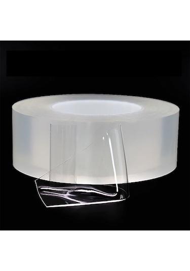 2mm 1m Çift Taraflı Tutma Bandı Traceless Yıkanabilir Yapışkan Bant Nano Pu Jel