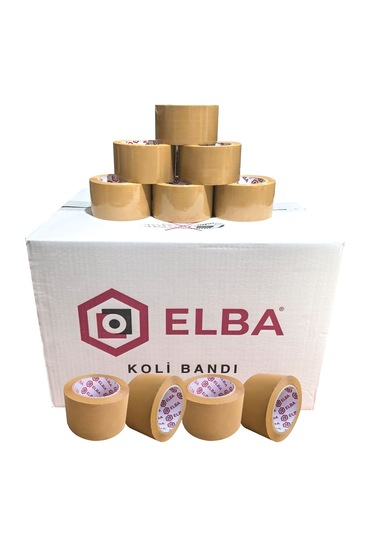 Elba Bant 60x100 6 Adet Hotmelt Koli Bandı Kahverengi Taba