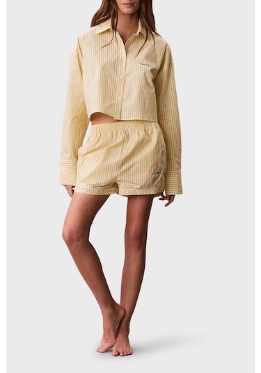 Calvin Klein Bayan Gömlek Lv00qs7605 W5w Sarı