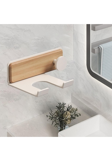 Suntek Saç Kurutma Makinesi Standı Tutucu Depolama Rafı Banyo