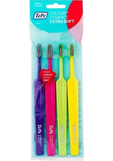 Tepe Colour Compact 4'lü Diş Fırçası Extra Soft