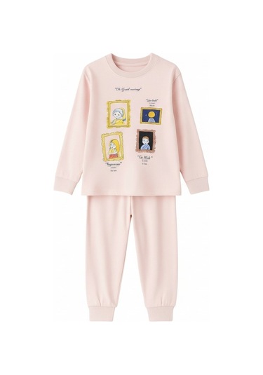 Kız Çocuk Pijama Takım St09547 Pembe