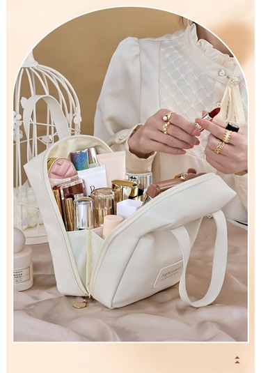 Büyük Kapasiteli Seyahat Makyaj Çantası, Su Geçirmez, Taşınabilir 1