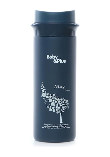 Baby Plus Paslanmaz Çelik Bebek Mama Saklama Termosu 350 ML Lacivert