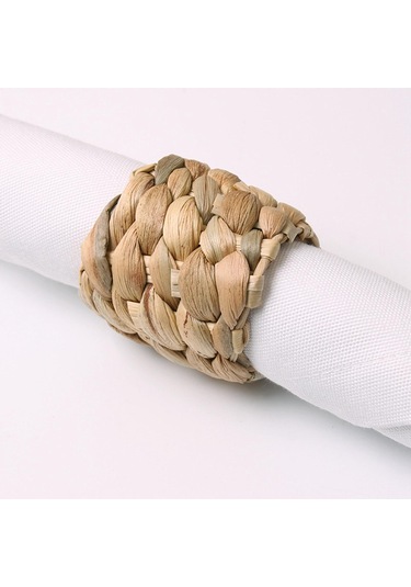 Homyl 6x El Yapımı Peçete Halkaları Peçetelik 5.4x5cm Haki