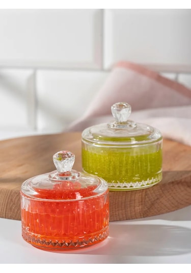 Purecrystal Kapaklı Cam İkornik Sos Kabı, 2 Adet, 85 Ml 337636322 Beyaz