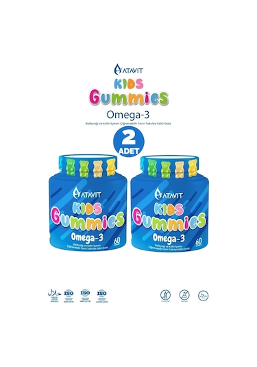 Atavit Kids Omega-3 60 Gummies 2 Adet