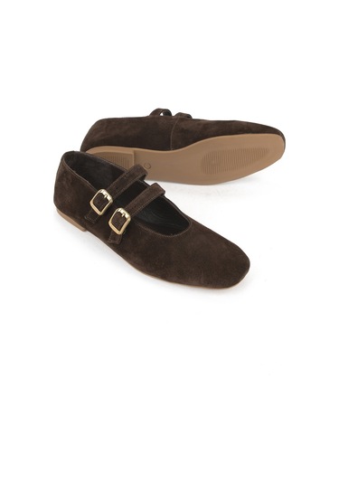 Ziya, Kadın Hakiki Deri Babet 153111z4083 Kahve 153111z4083 300 Kahve