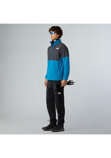 The North Face M Glacier Heavyweight 1/2 Zip Erkek Polar-30503 Mavi