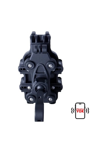 Caretech Ct-m10 Telefon Tutucu Titreşim Önleyici Motosiklet Gidon Ayna Montajlı 8 Pençeli Sabitleme Siyah