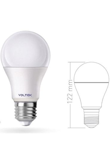 Voltek 9 Watt Led Ampul Beyaz Işık 5 Adet