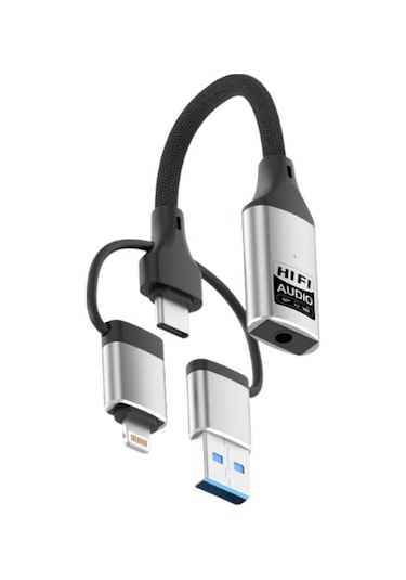 Lightning Type-c Usb To Aux Zr1206