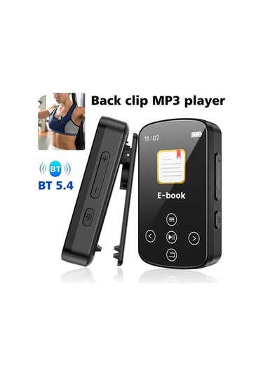 Flybuy Bluetooth 5.4 Kablosuz Mp3 Çalar - 1.5 İnç Dokunmatik Ekran, Fm Radyo, Ses Kayıt, Spor Ve Seyahat İçin Taşınabilir Müzik Çalar