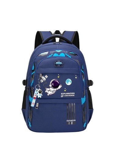 Öğrencilerin Yükünü Azaltan Omurga Korumalı Ultra Hafif Sırt Çantası Xnzzln Mavi