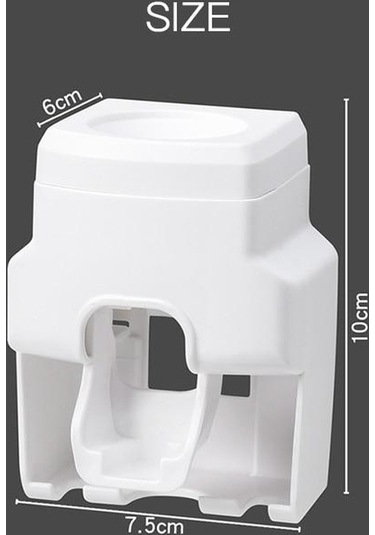 Pembe Yaratıcı Duvara Monte Otomatik Diş Macunu Diş Macunu Sıkacağı Diş Fırçası Tutucu Diğer