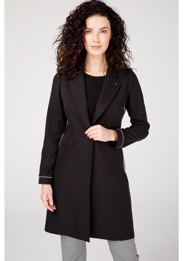 Erkek Yakalı Kaz Ayak Desen Kombinli Pantolon Ceket Takım Siyah