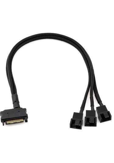 Sata Fan Power Kablosu 3 Port Y Pin Pwm Çoklayıcı Splitter Fan Ka