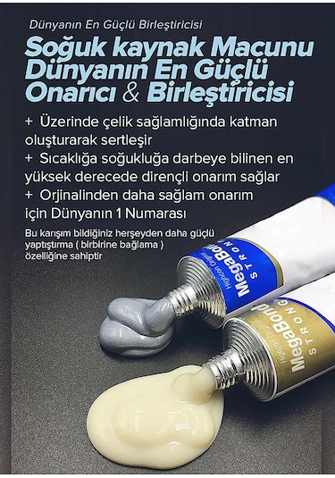Megabond Kaynak Yapılmış Gibi Birleştiren Yapıştırıcı Tekli