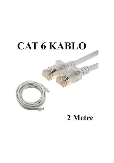 Ontech - Inca Icat6-02tg 2mt 24awg Cat6 Utp Patch Kablo Gri